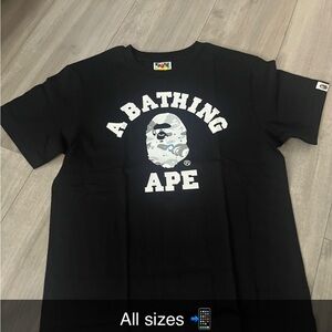 A Bathing Ape Black T-Shirts